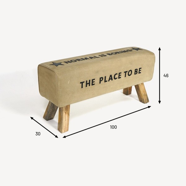 Industriële zitbank "The place to be"