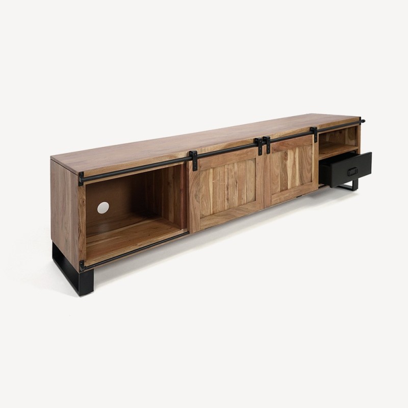 TV-meubel hout en metaal 200 cm - Osaka