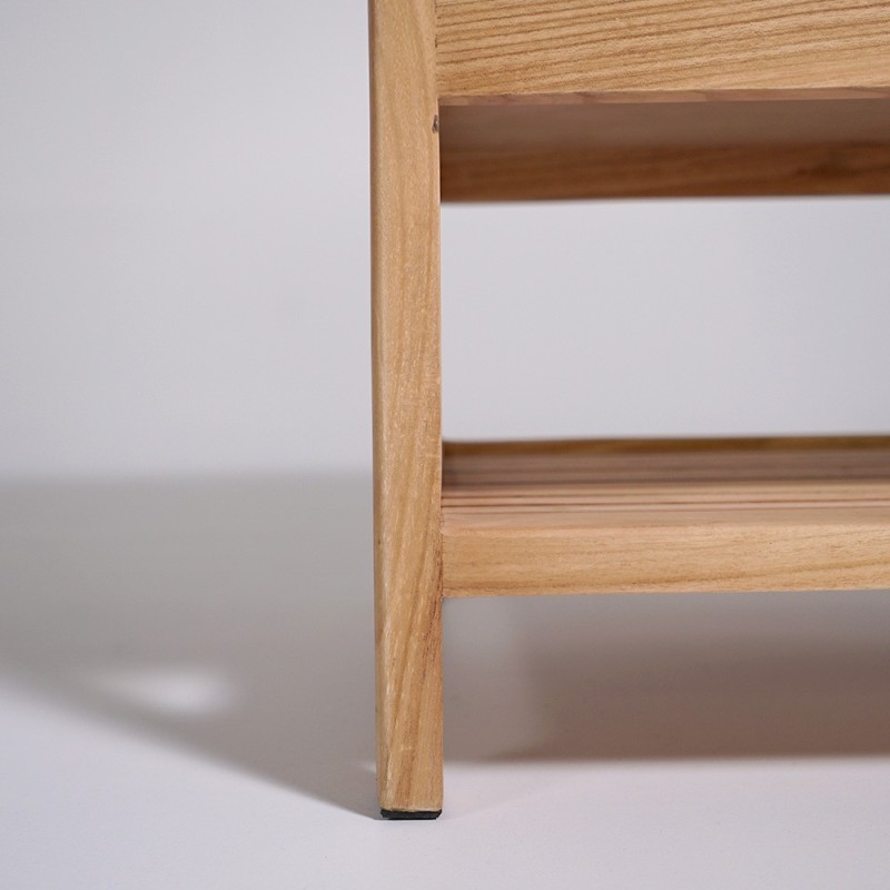 Badkamermeubel onder wastafel in hout 80 cm - Rohini