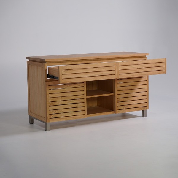 Massief houten badmeubel 140 cm - Reva