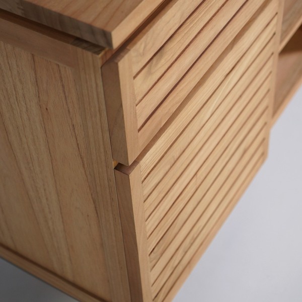 Massief houten badmeubel 140 cm - Reva