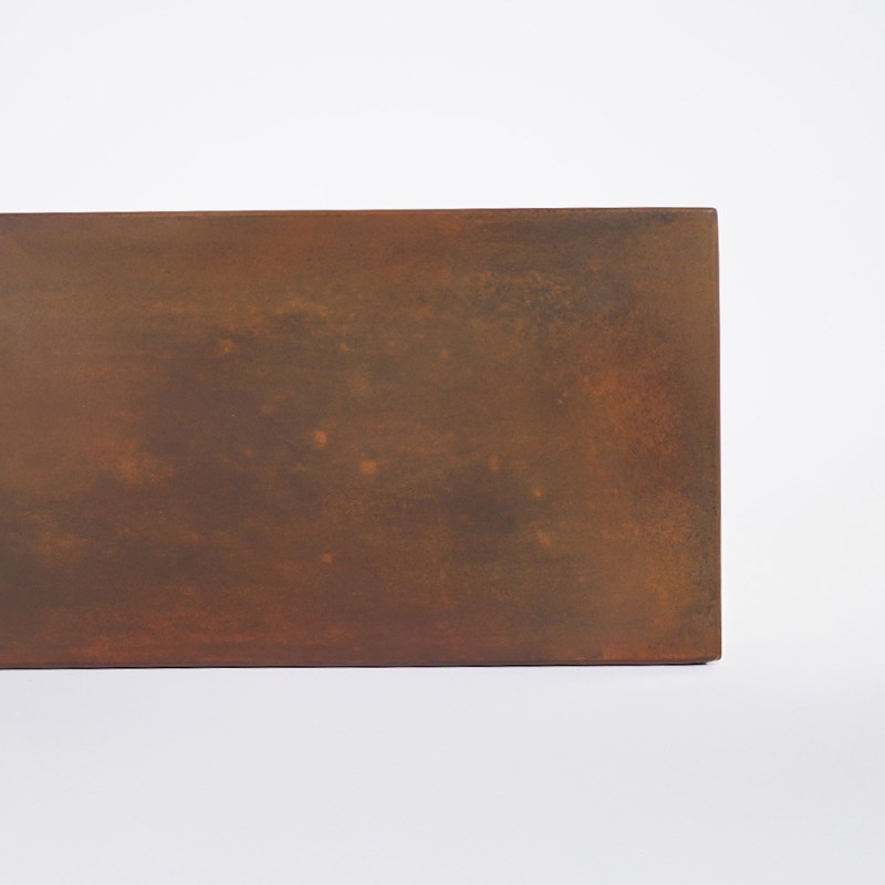 Rechthoekige betonnen waskom - Vintage bruin - Slate Wave