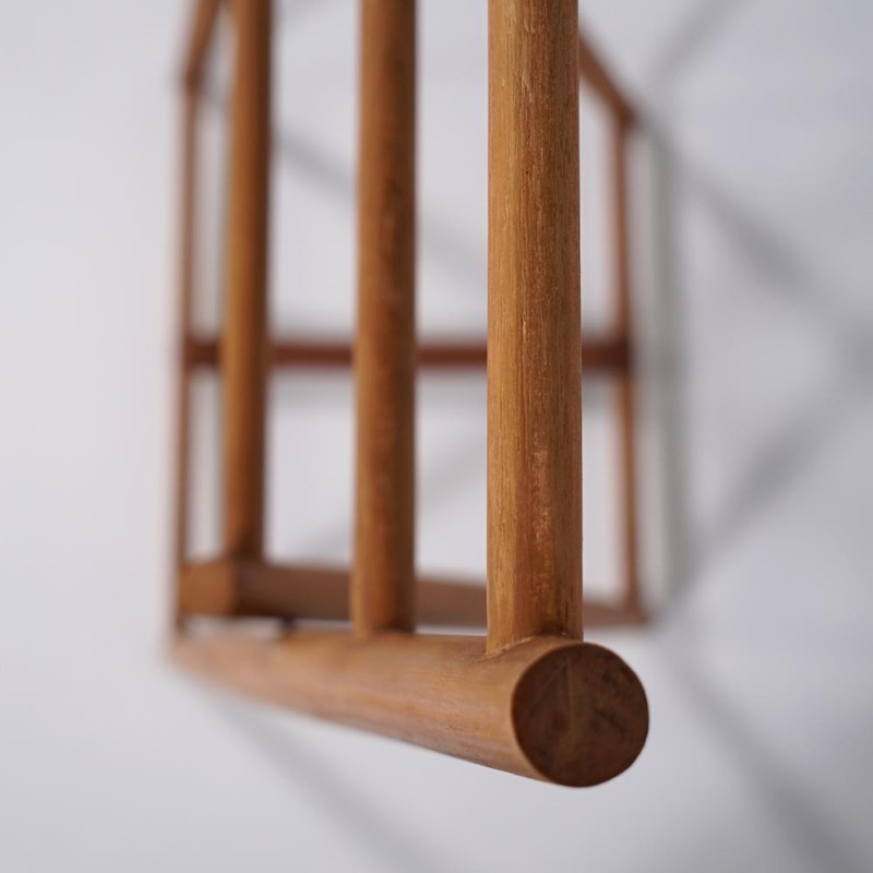 Massief teak handdoekenrek - Cannella