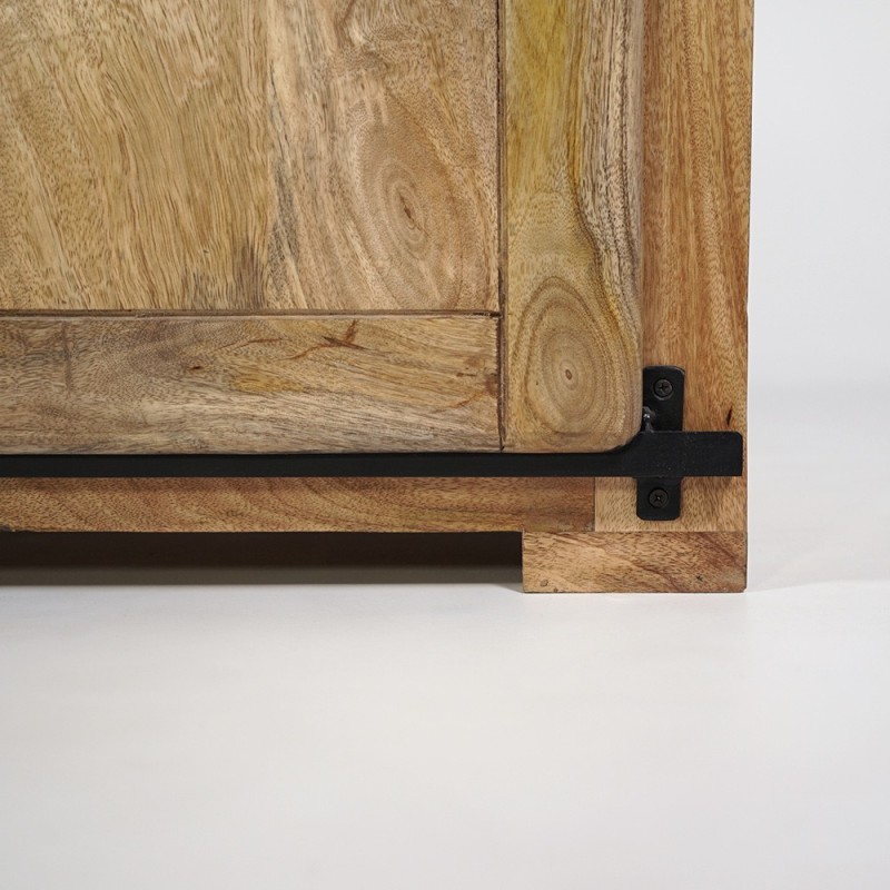 200 cm massief houten buffetkast met schuifdeuren - Paris