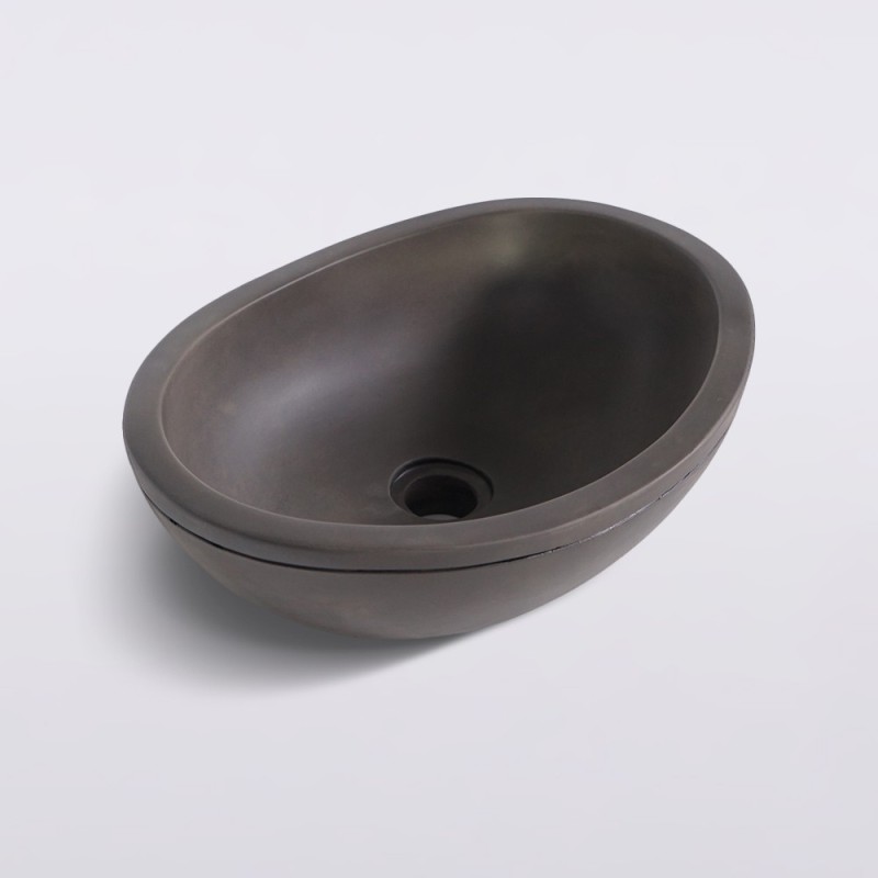 Betonnen waskom - Diep antraciet - Mineralis