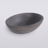 Ovaal betonnen waskom - Diep antraciet - Raw Blend