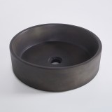 Rond betonnen waskom - Diep antraciet - Mineral