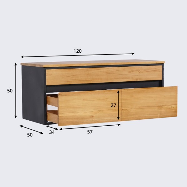 Badkamermeubel 120 cm - Kirei