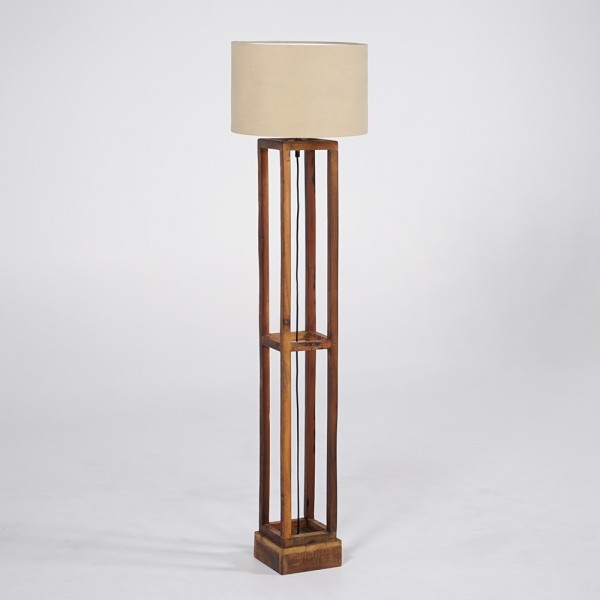 Vloerlamp van natuurlijk hout - Heritage