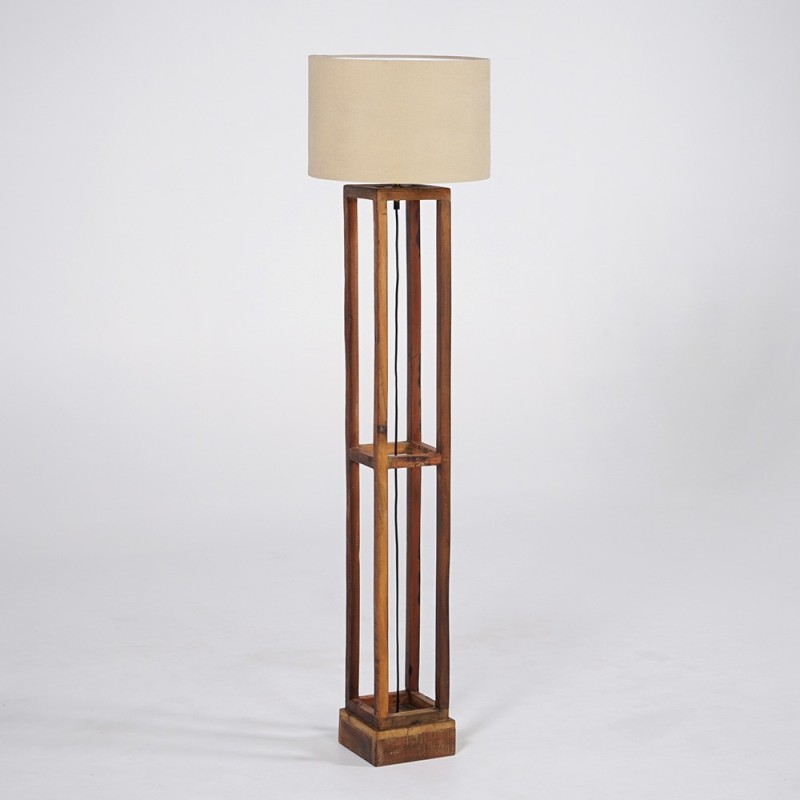 Vloerlamp van natuurlijk hout - Heritage