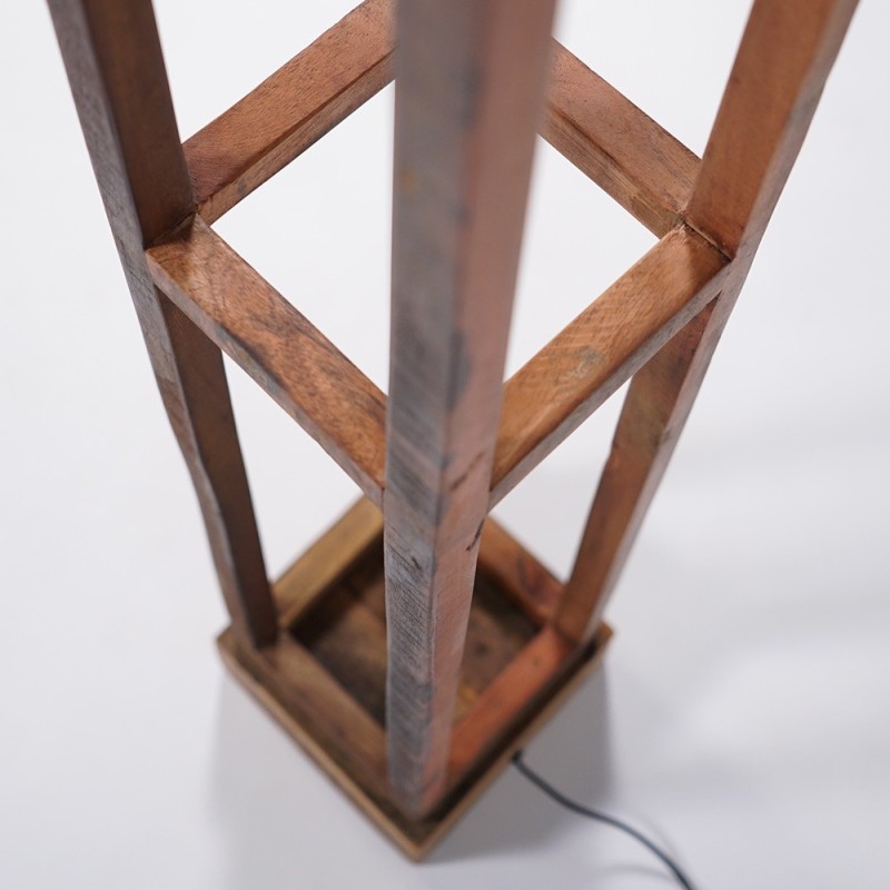 Vloerlamp van natuurlijk hout - Heritage
