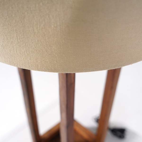 Tafellamp met naturel houten voet - Heritage