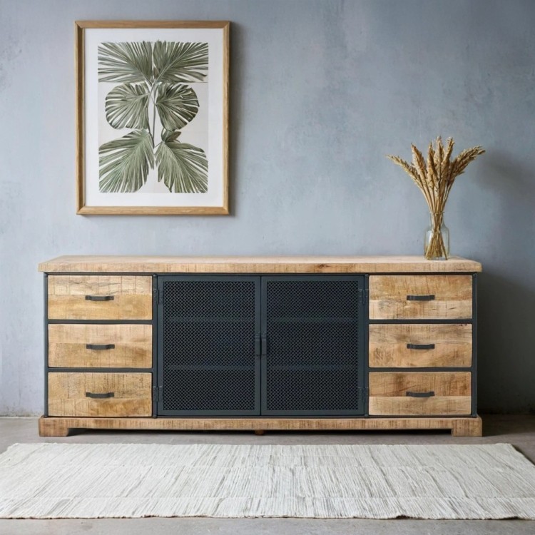 Industrieel buffet 200 cm - Cambridge