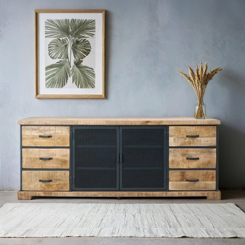 Industrieel buffet 200 cm - Cambridge