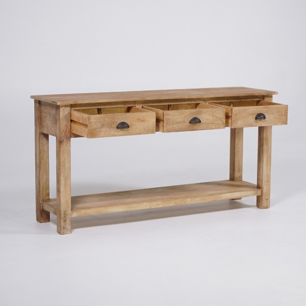 Natuurhouten console 3 laden - Hout