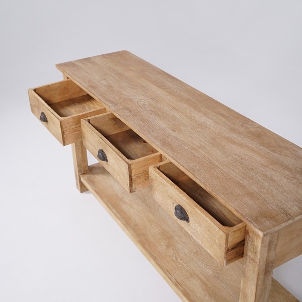 Natuurhouten console 3 laden - Hout