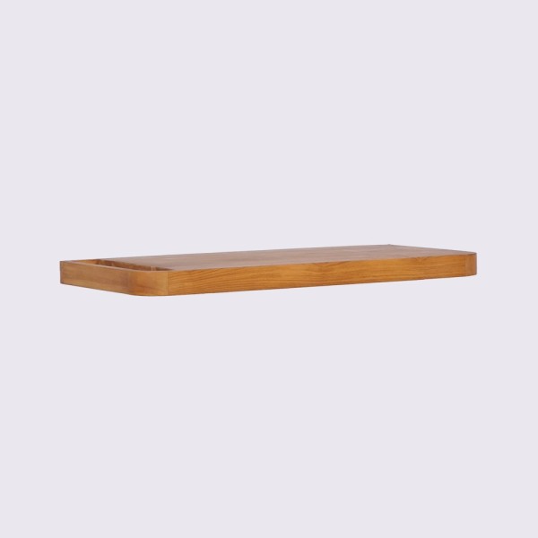 Teakhouten wandplank voor wastafel - Lattis