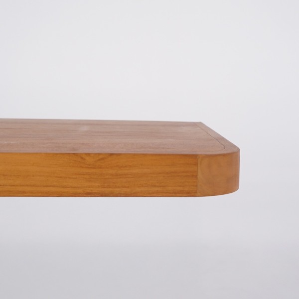 Teakhouten wandplank voor wastafel - Lattis