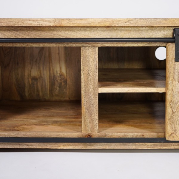 Hout en metaal industriële TV-meubel 180cm - Paris
