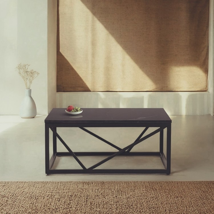 Zwart marmeren salontafel - Verona