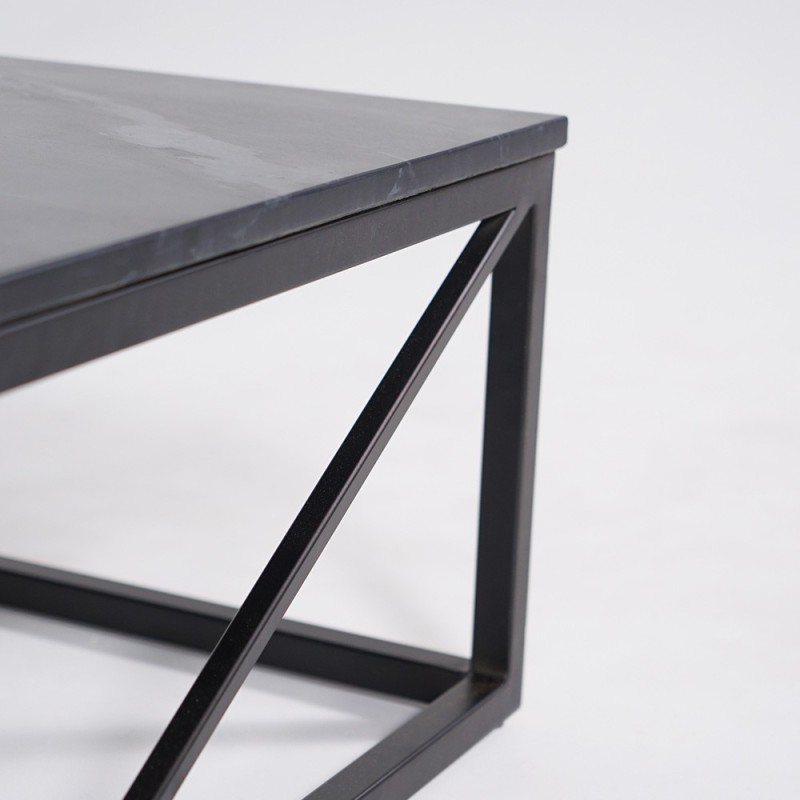 Zwart marmeren salontafel - Verona