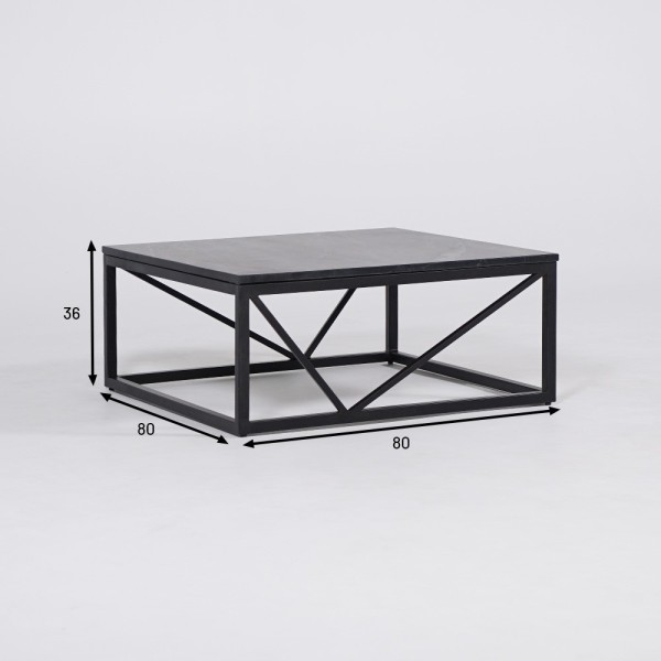 Zwart marmeren salontafel - Verona