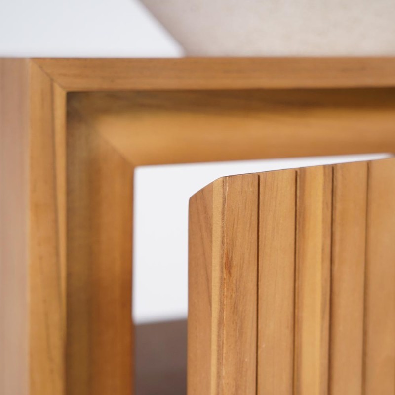 Hangwastafel van massief teakhout - Padang