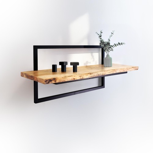 Wandplank 90 cm met massief...