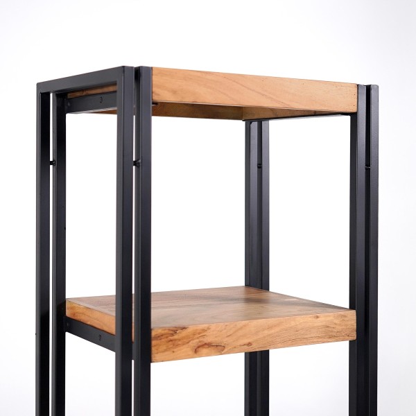 Industriële kolomkast in massief hout en metaal 50 x 180 – Liverpool