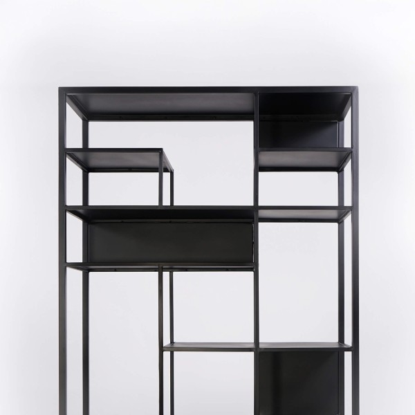 Wandrek in zwart metaal 90 x 180 cm – New York