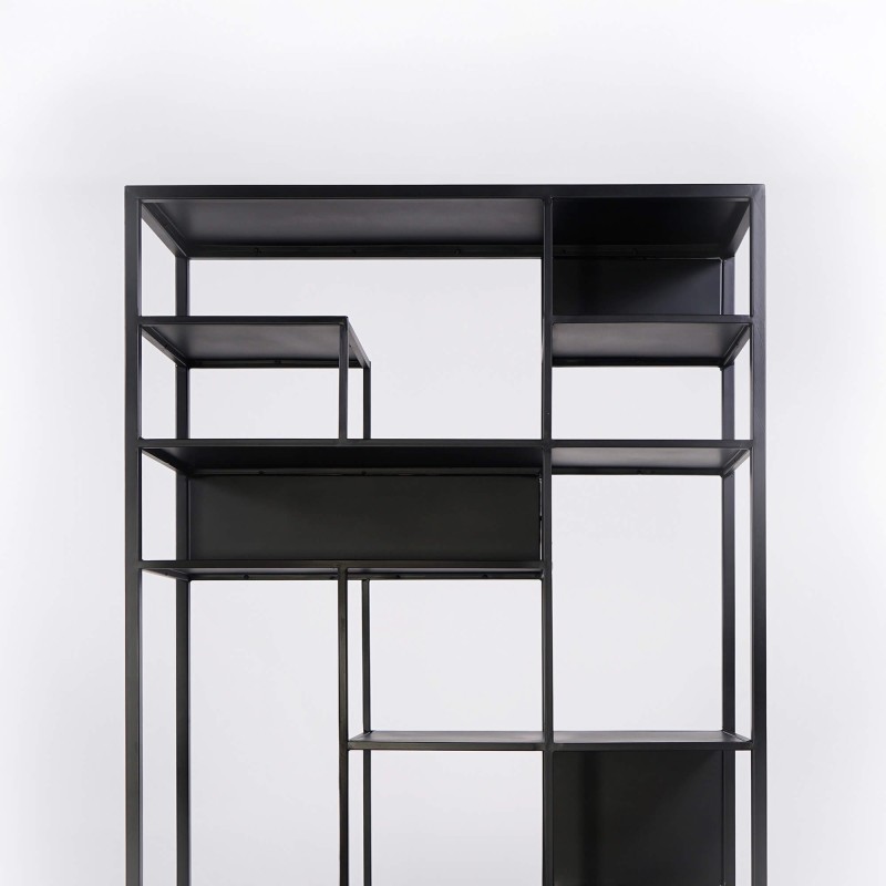Wandrek in zwart metaal 90 x 180 cm – New York