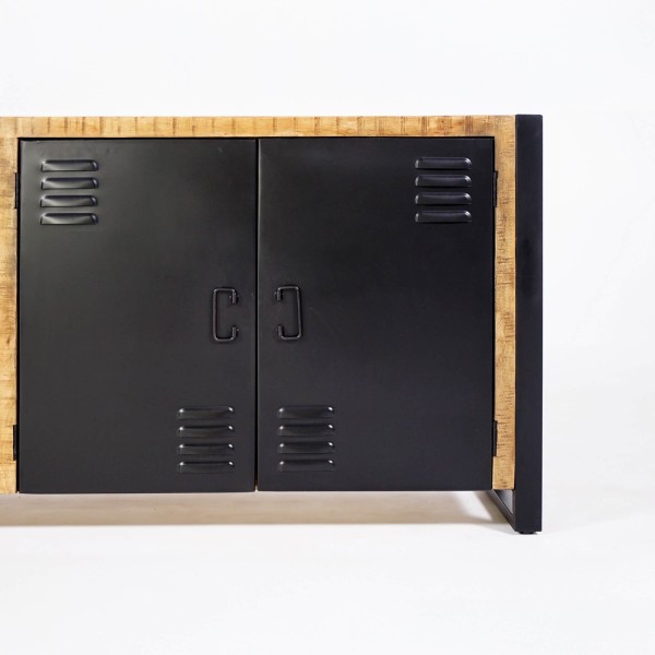 Dressoir van mangohout en metaal - Kansas