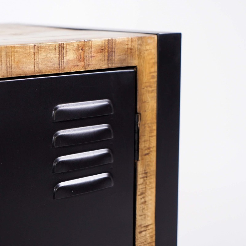 Massief houten en metalen TV-meubel 200 cm - Kansas