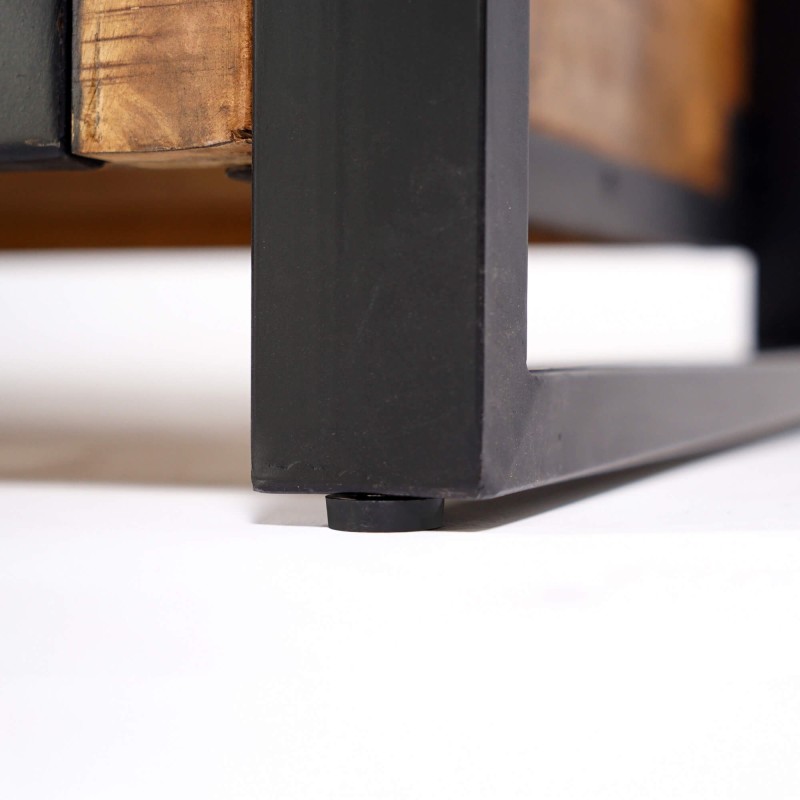 Massief houten en metalen TV-meubel 200 cm - Kansas
