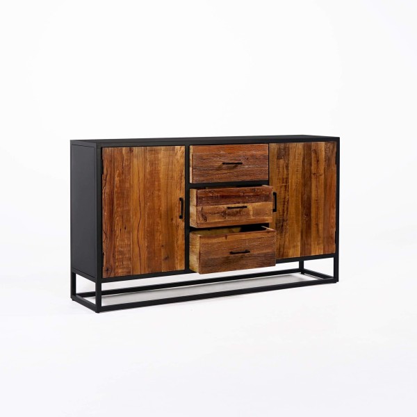 Dressoir 160 cm in gerecycleerd hout – Recycled