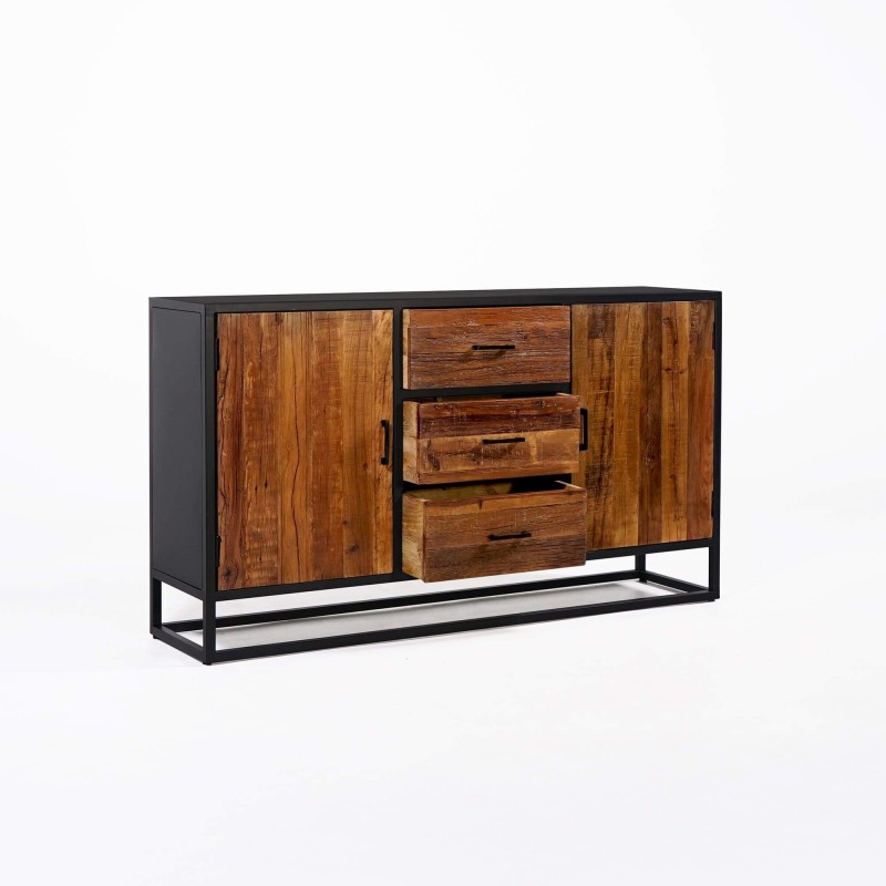 Dressoir 160 cm in gerecycleerd hout – Recycled