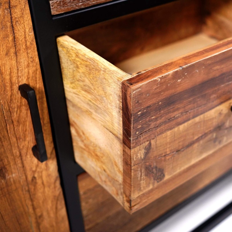 Dressoir 160 cm in gerecycleerd hout – Recycled