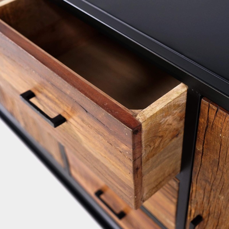 Dressoir 200 cm in gerecycleerd hout – Recycled