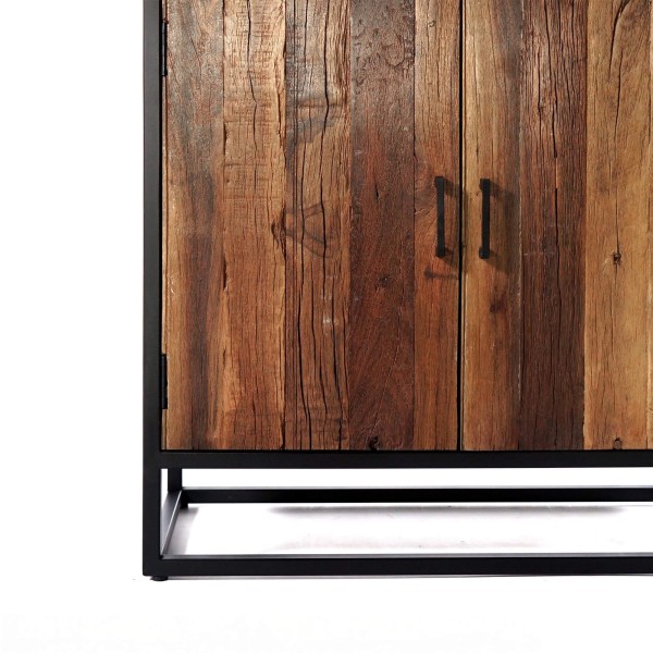 Hoog dressoir 90 cm in gerecycleerd hout – Recycled
