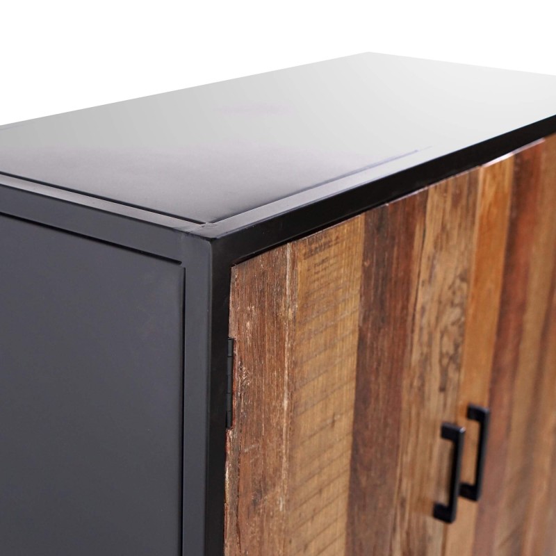 Hoog dressoir 90 cm in gerecycleerd hout – Recycled