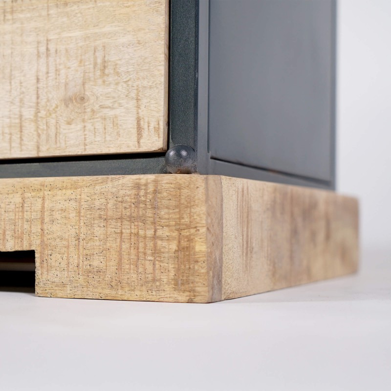 TV-meubel van massief hout en metaal 150 cm - Cambridge