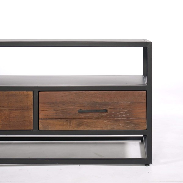 Tv-meubel 160 cm in gerecycleerd hout – Recycled
