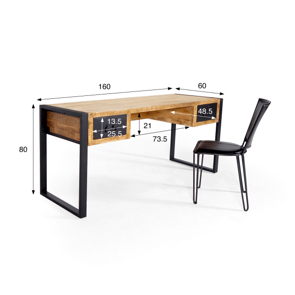 Bureau in hout en metaal – Kansas