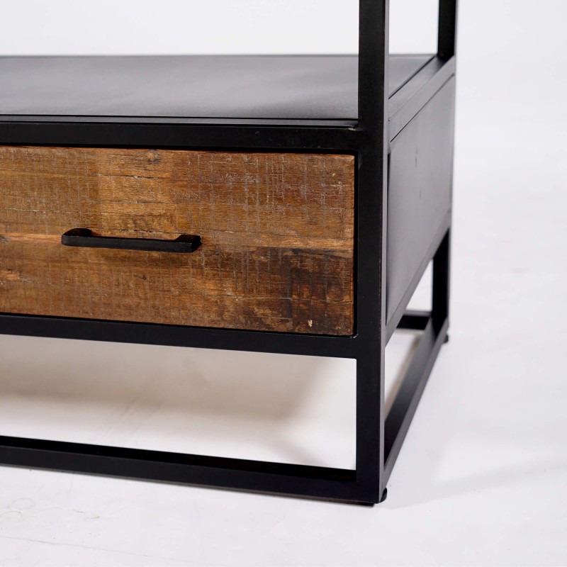 Industrieel TV-meubel van gerecycleerd hout - Recycled