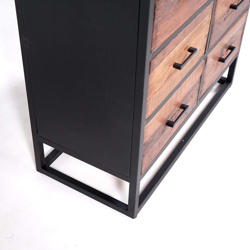 Industriële kast van gerecycleerd hout - Recycled