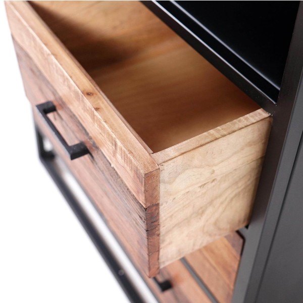 Industriële kast van gerecycleerd hout - Recycled