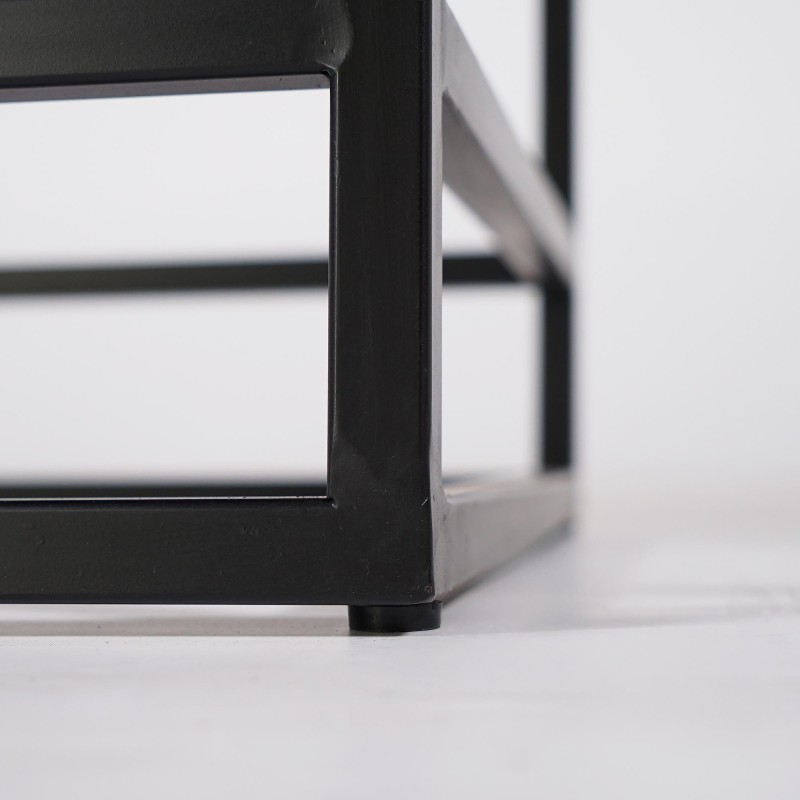 Salontafel van hout en metaal Recycled