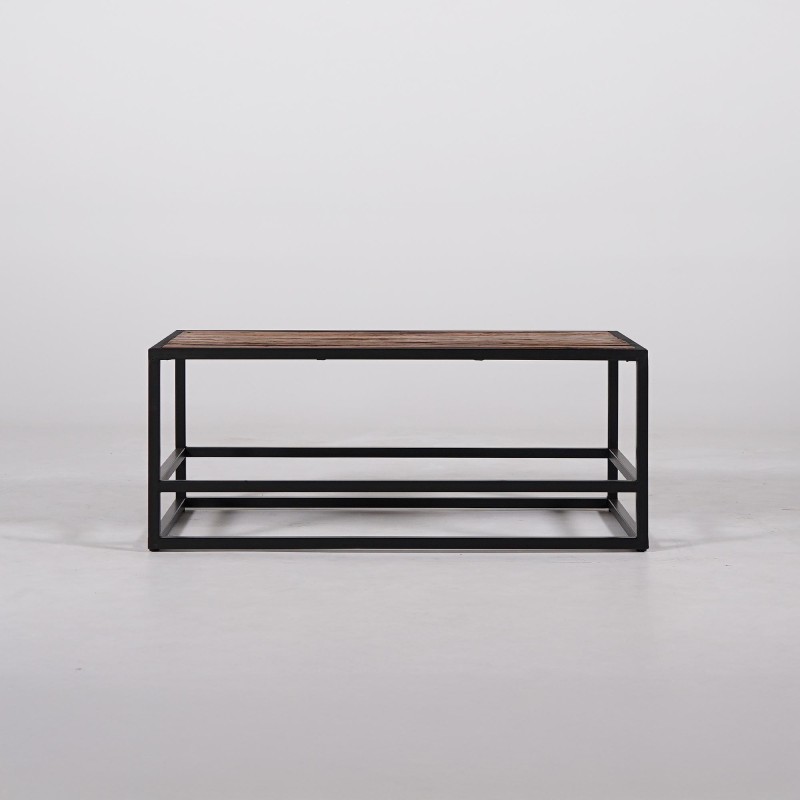 Salontafel van hout en metaal Recycled