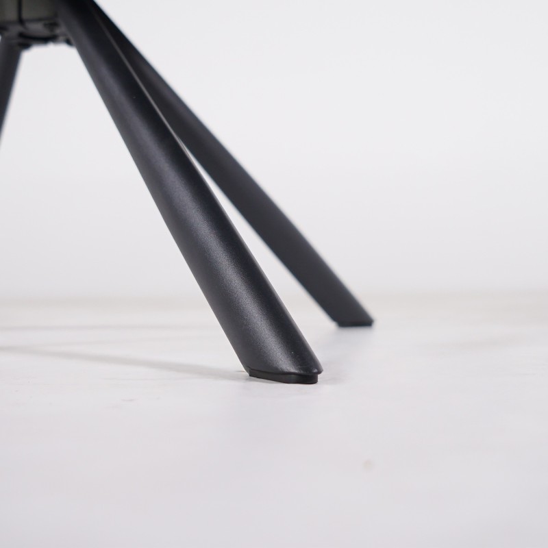 Draaibare eetkamerstoel in antracietkleurige stof – Avola