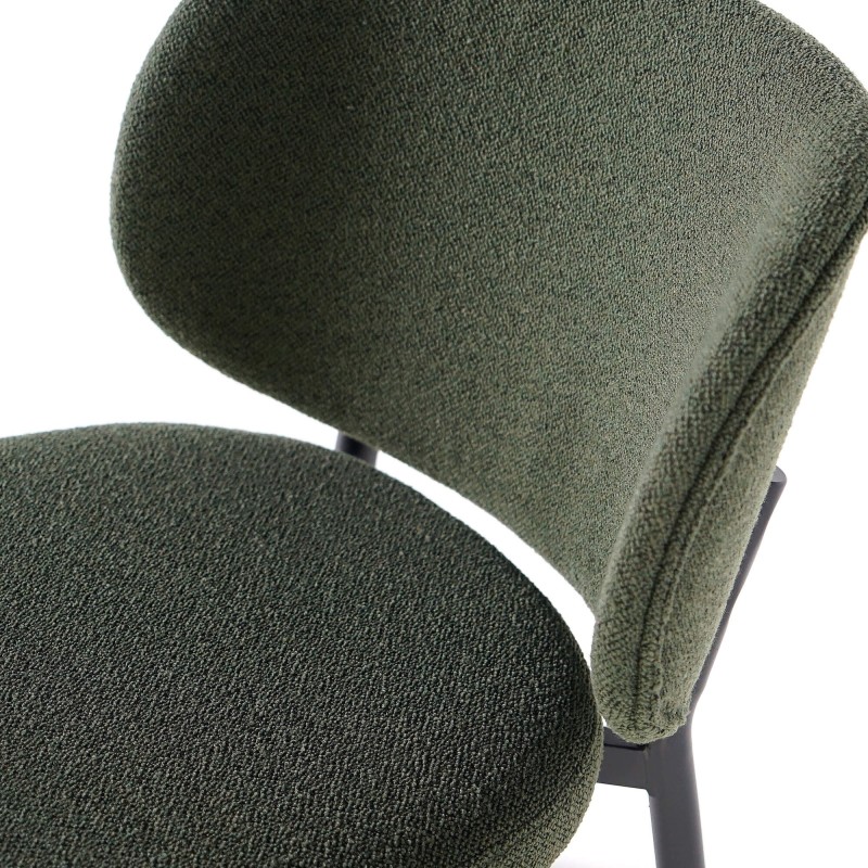 Eetkamerstoel in groene stof – Swan